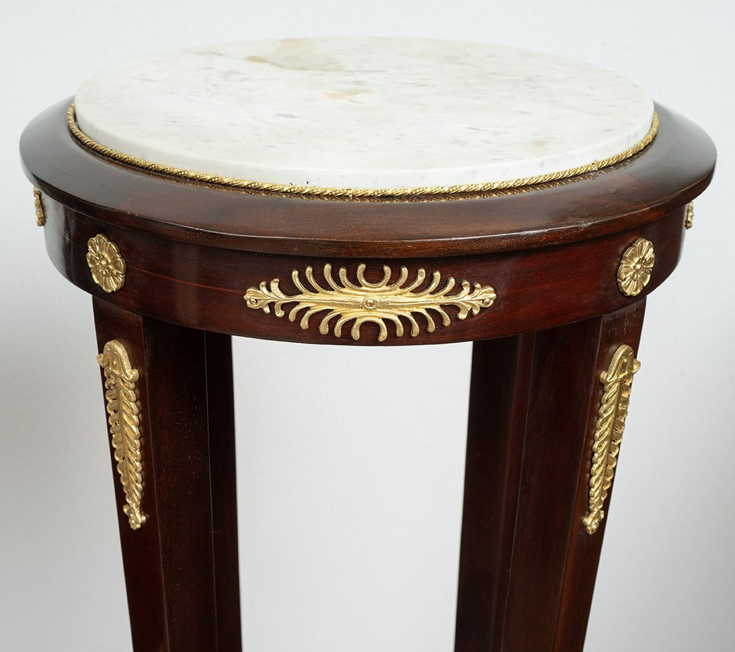 Paire de tables basses françaises anciennes du XIXe siècle.-photo-2