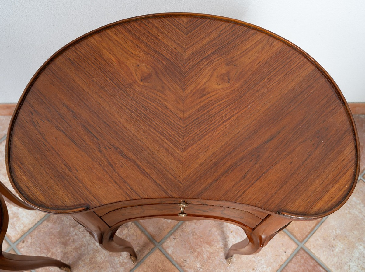 Paire de tables de chevet françaises anciennes, XXe siècle.-photo-2