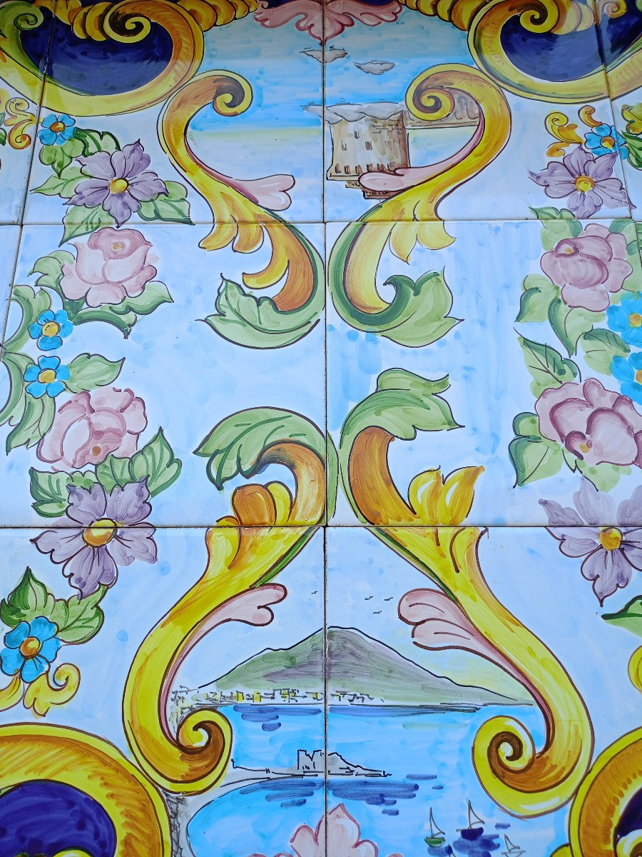 Table basse d'extérieur artisanale des années 2000/2010-photo-3