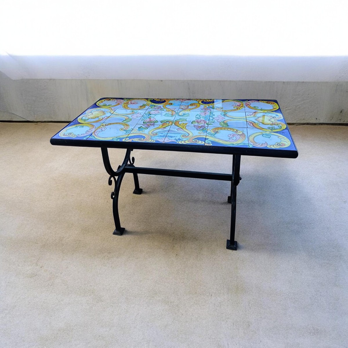 Table basse d'extérieur artisanale des années 2000/2010