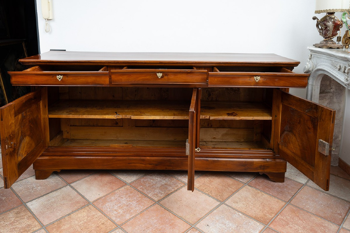 19th-century Antique Provençal Sideboard With A Hooded Top.-photo-4