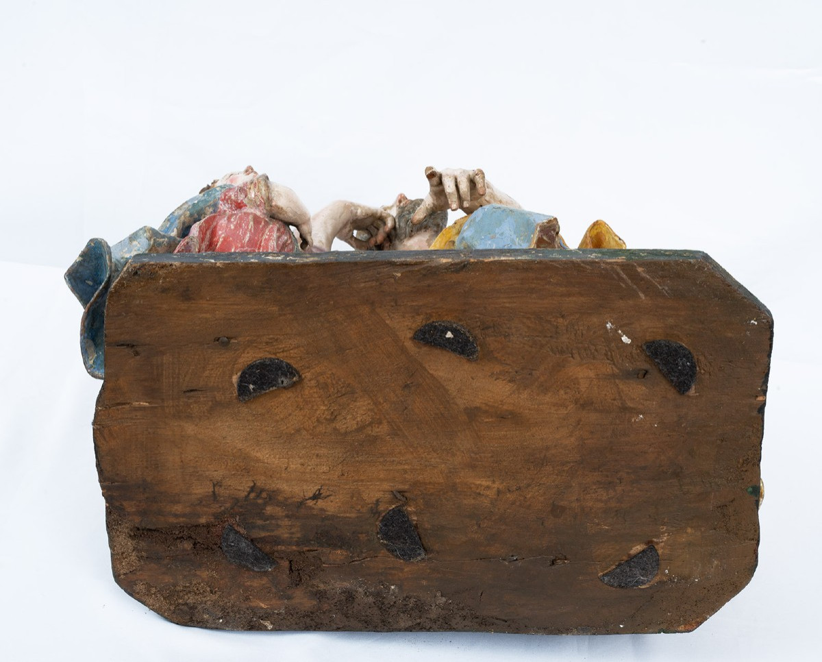 18th-century Neapolitan Wooden Sculpture.-photo-4