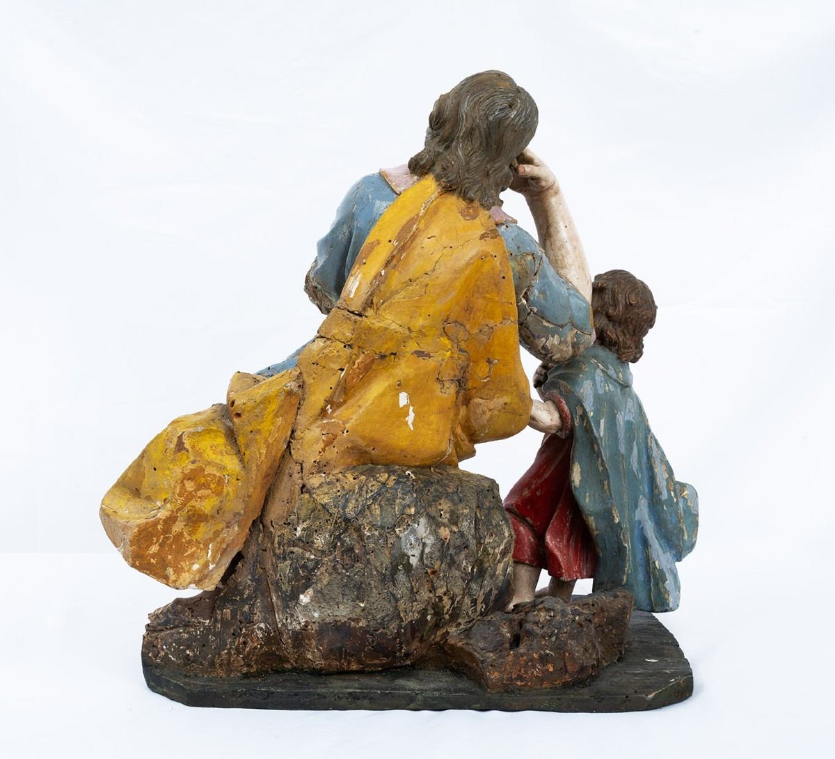 18th-century Neapolitan Wooden Sculpture.-photo-1