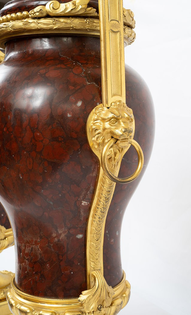 Paire de grands vases H66cm France XIXe siècle.-photo-2