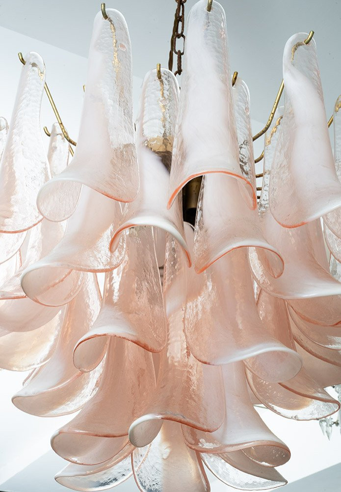 Murano Glass Pendant Light Dating From Around The 1970s-photo-2