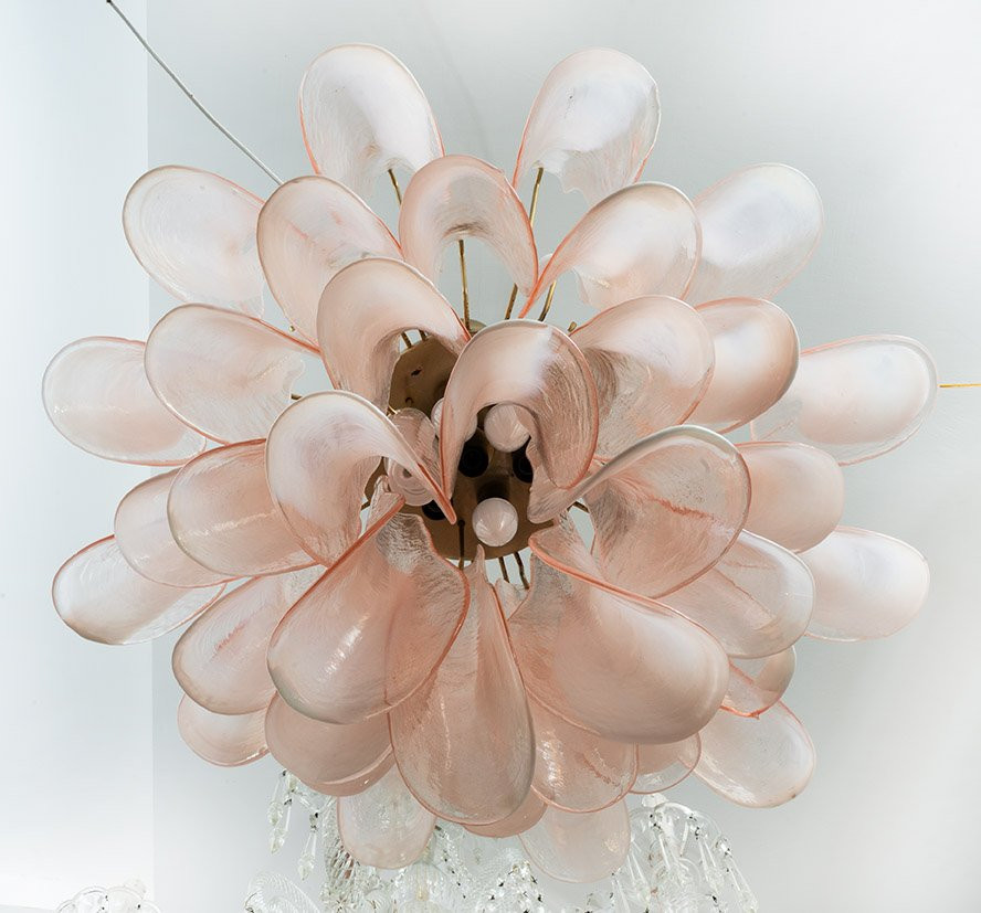 Murano Glass Pendant Light Dating From Around The 1970s-photo-3