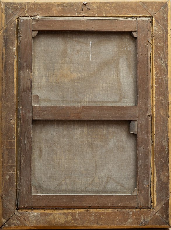 An Antique Oil Painting On Canvas In A Period Frame Depicting Hecce Homo.-photo-2
