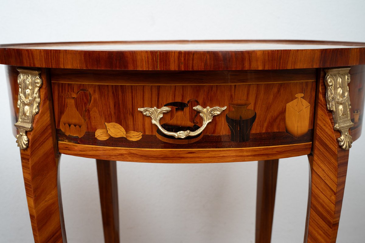 Paire de tables basses françaises anciennes, début du XXe siècle.-photo-2