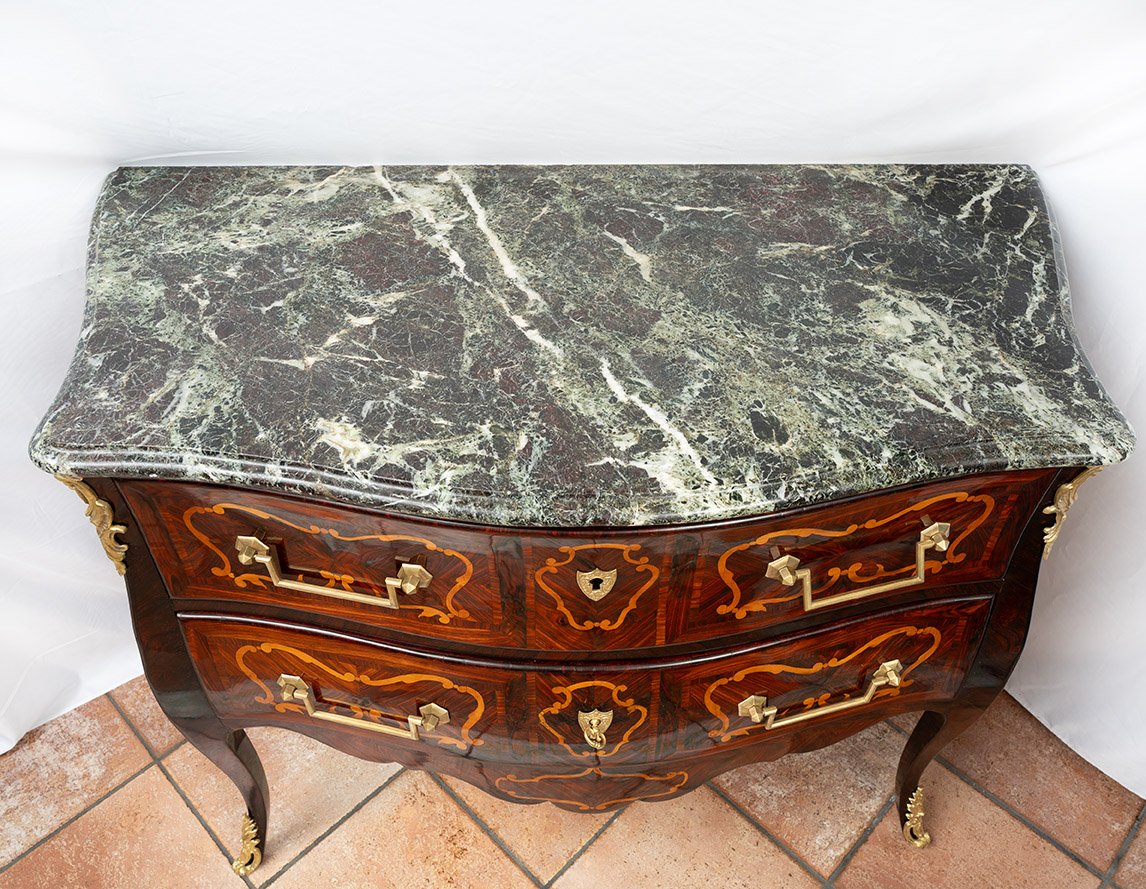 Commode ancienne Louis XV, France XVIIIe siècle.-photo-3