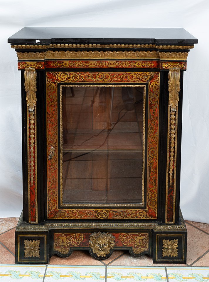 Vitrine ancienne, époque Napoléon III. France, XIXe siècle.-photo-2