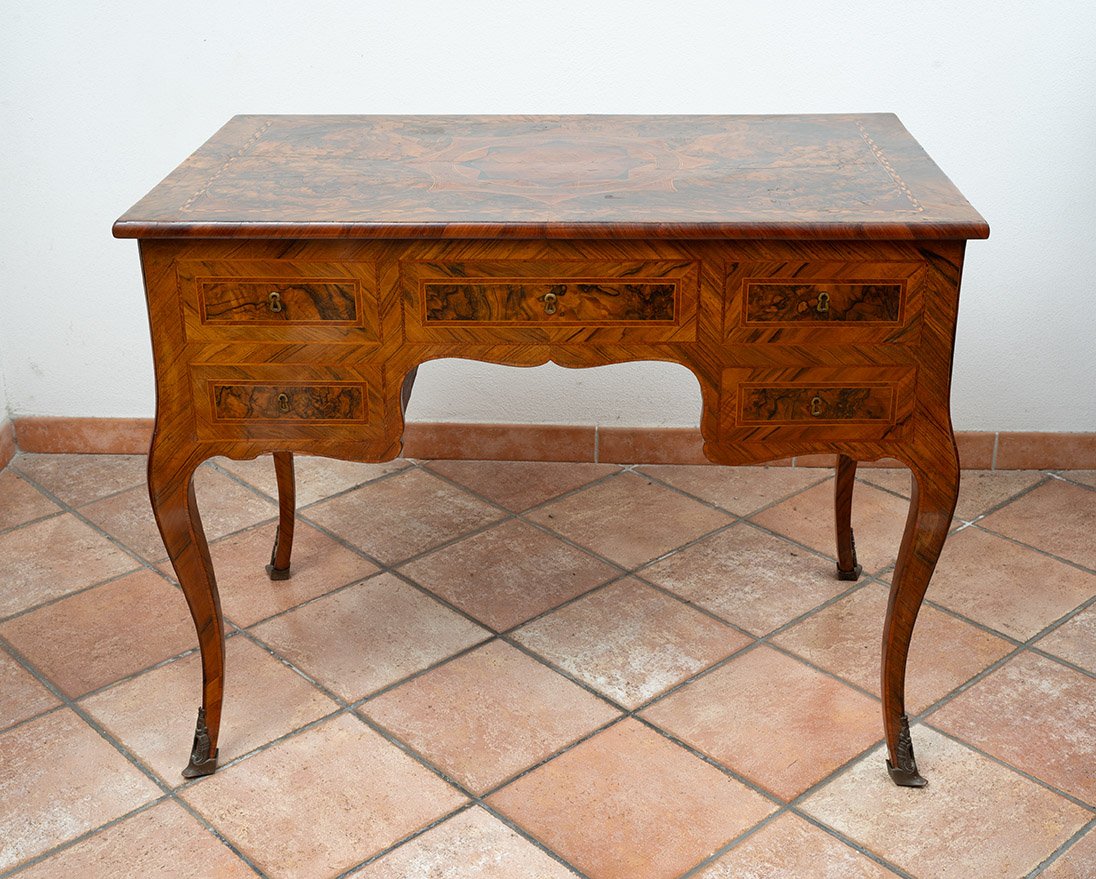 Bureau ancienne Napolitain de transition Louis XIV/Louis XVI   18siècle-photo-3