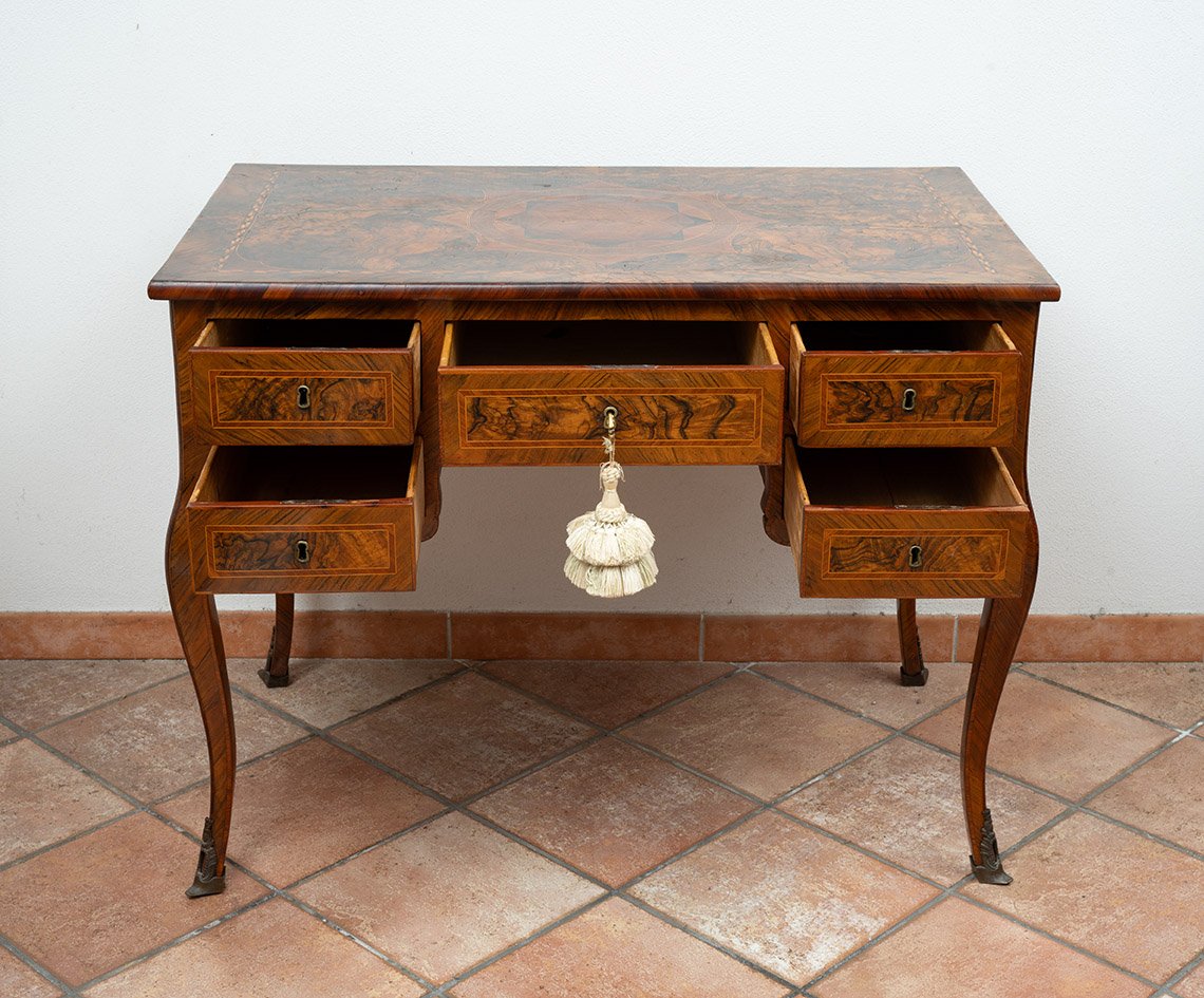 Bureau ancienne Napolitain de transition Louis XIV/Louis XVI   18siècle-photo-3