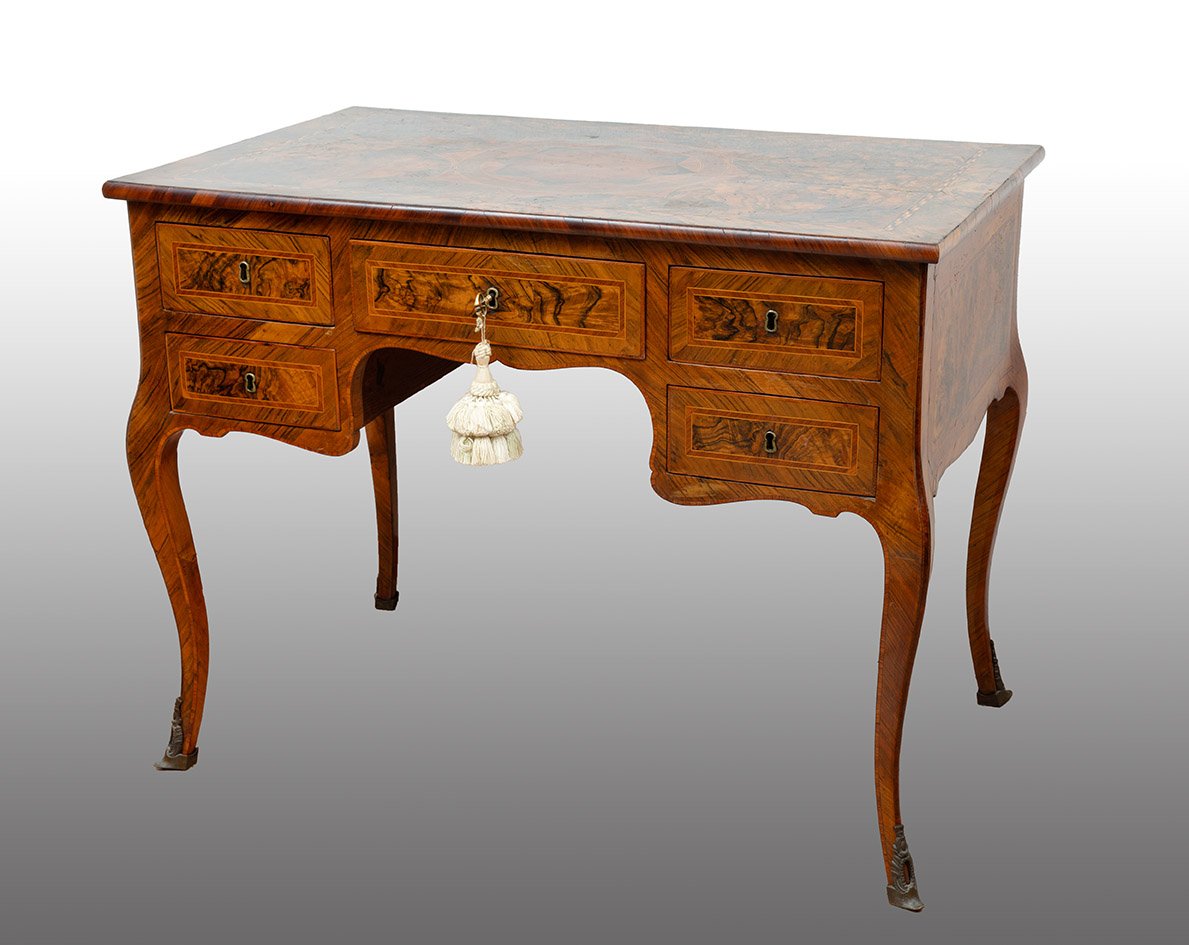Bureau ancienne Napolitain de transition Louis XIV/Louis XVI   18siècle