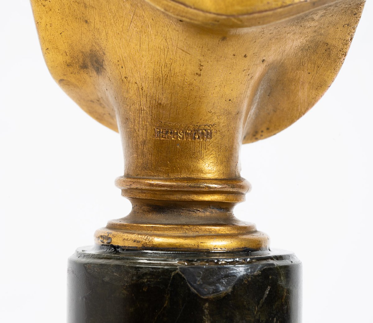 Antique Gilded Bronze Sculpture Depicting Napoleon, 19th Century-photo-1