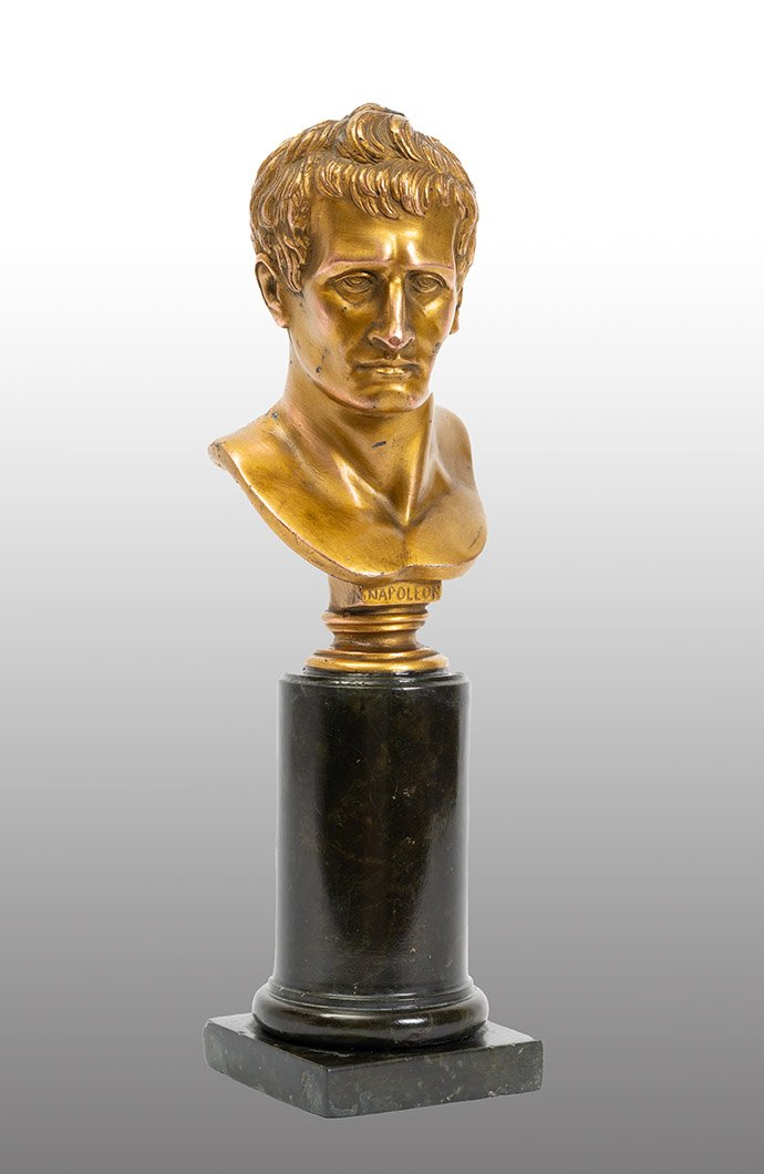 Antique Gilded Bronze Sculpture Depicting Napoleon, 19th Century