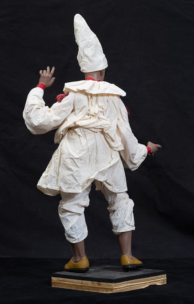 Neapolitan Nativity Scene Sculpture Depicting "pulcinella"-photo-4