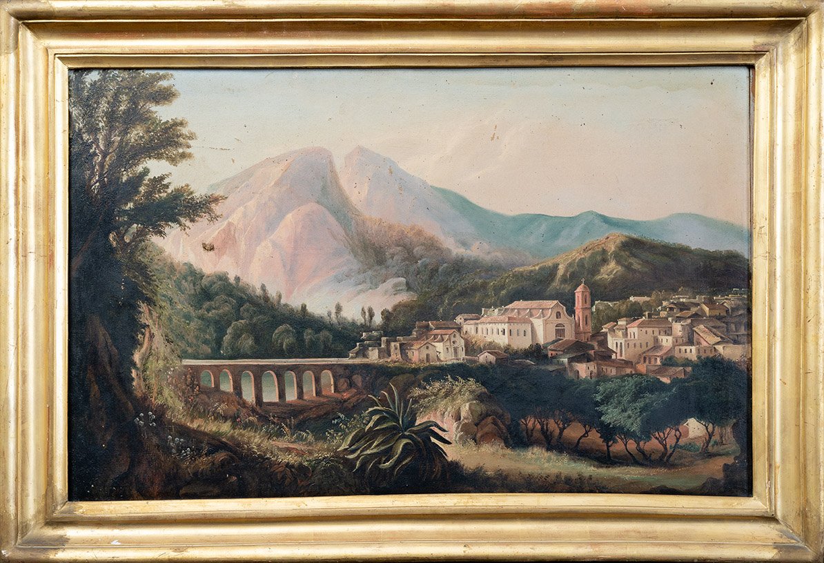 Pair Of Antique 19th-century Paintings.-photo-2