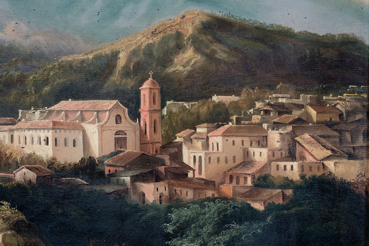 Pair Of Antique 19th-century Paintings.-photo-3