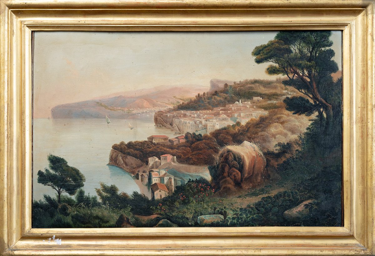 Pair Of Antique 19th-century Paintings.-photo-1