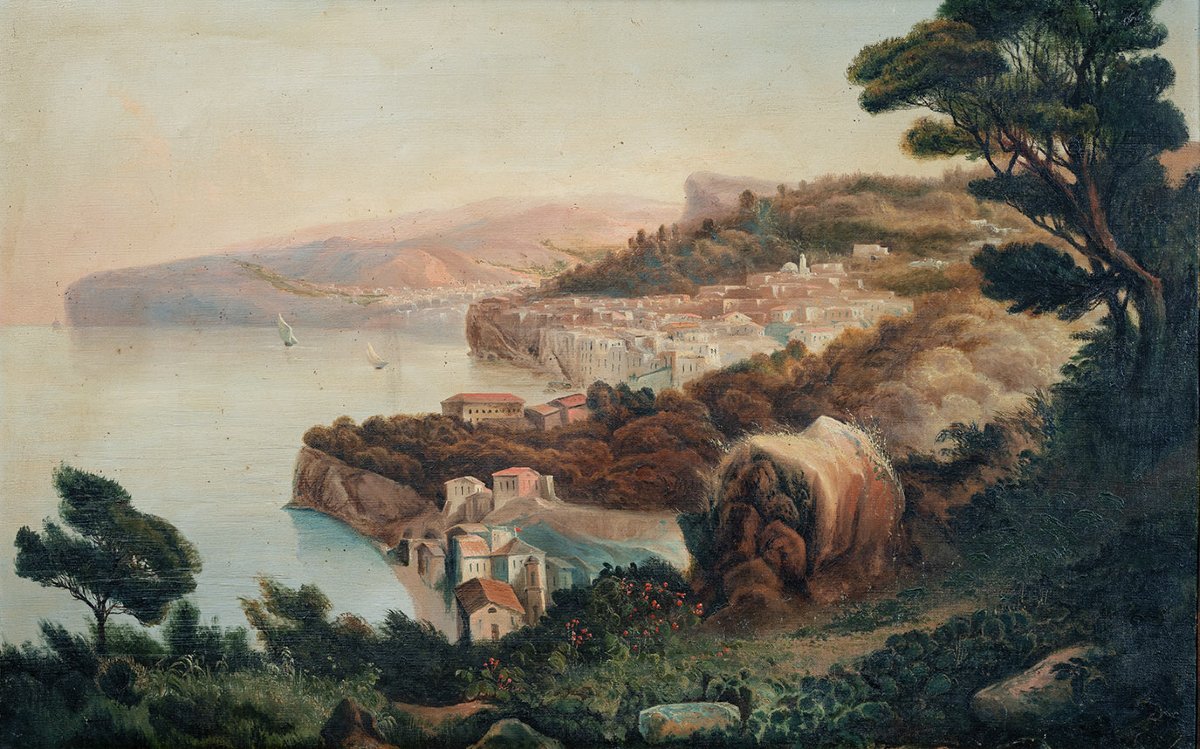 Pair Of Antique 19th-century Paintings.-photo-3