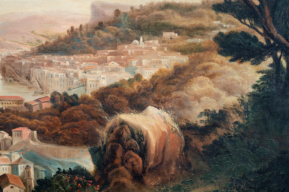 Pair Of Antique 19th-century Paintings.-photo-4