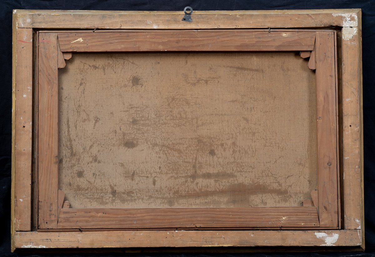 Pair Of Antique 19th-century Paintings.-photo-6