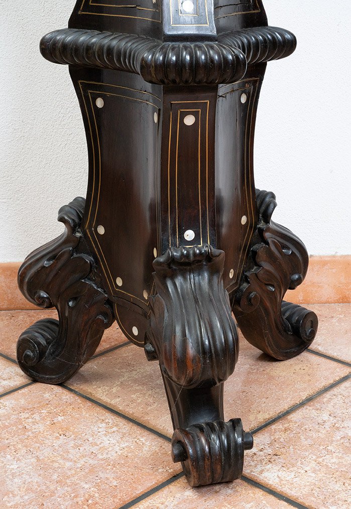 Antique Neapolitan Column From The Reign Of Louis Philippe, 19th Century-photo-1