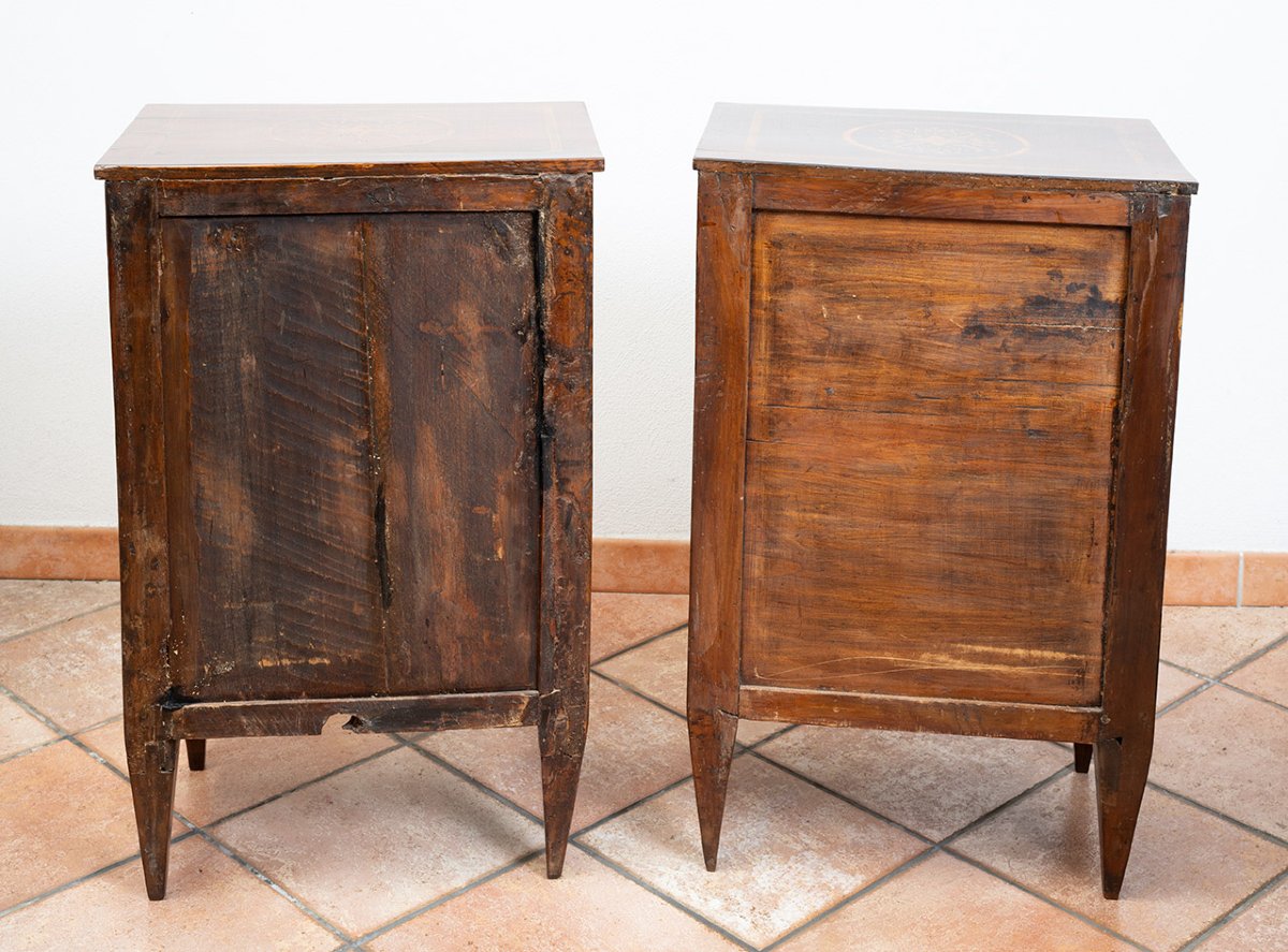 Pair Of Antique Louis XVI-style Nightstands From The 19th Century-photo-2