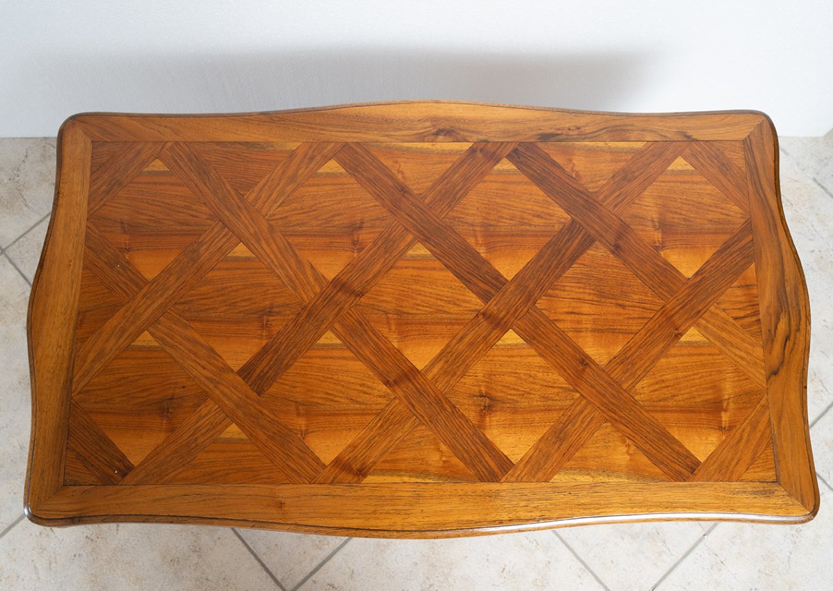 Low Coffee Table Made Of Solid Walnut-photo-3
