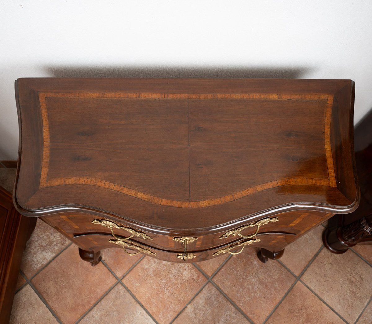 Antique Sicilian Louis XIV Chest Of Drawers, 18th Century-photo-2