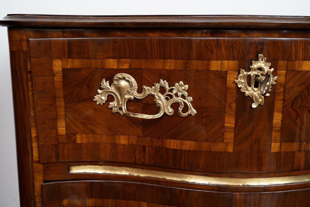 Antique Sicilian Louis XIV Chest Of Drawers, 18th Century-photo-2
