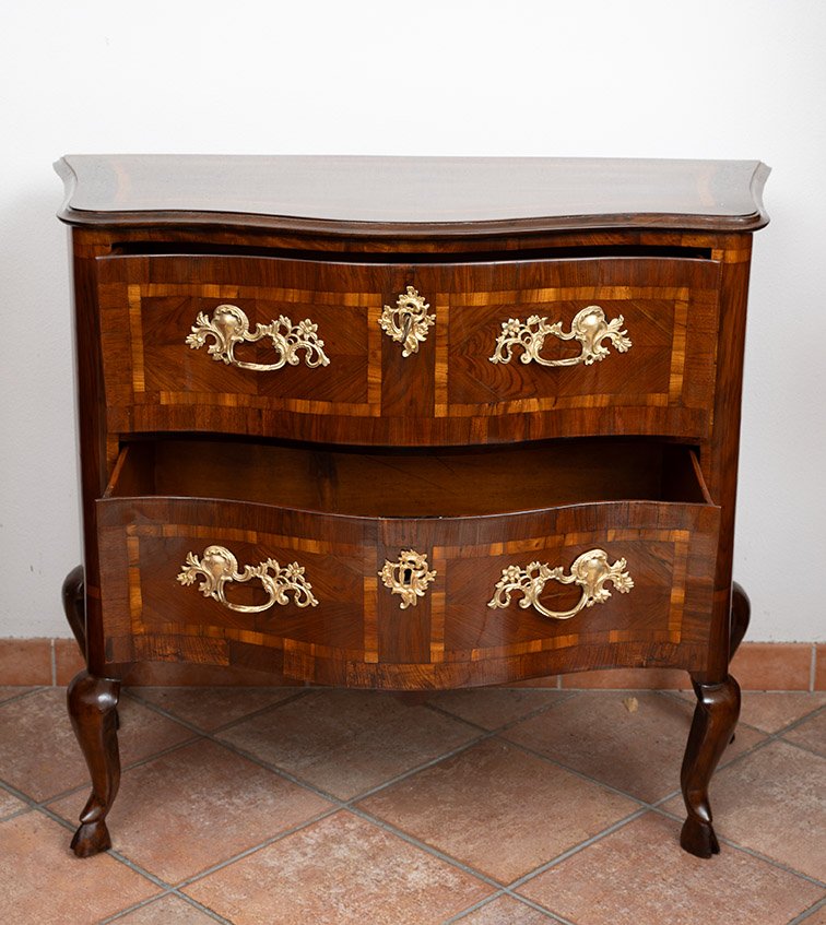 Antique Sicilian Louis XIV Chest Of Drawers, 18th Century-photo-3