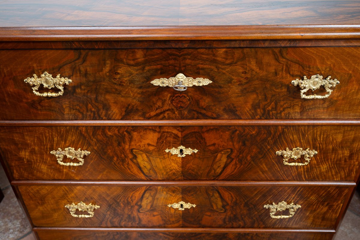 Commode Biedermeier ancienne, XIXe siècle.-photo-2