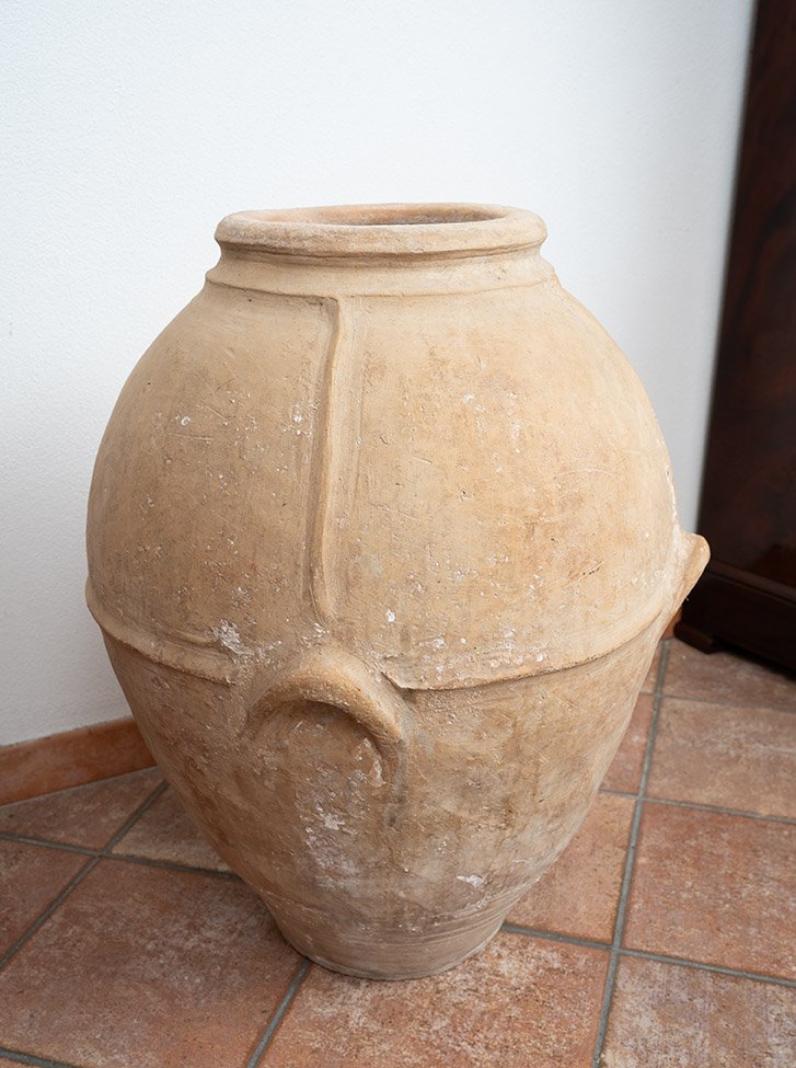 Pot en terre cuite ancien de Naples. XIXe siècle.-photo-2
