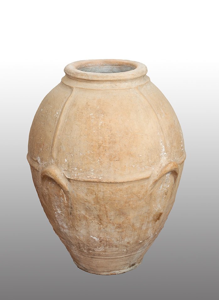 Pot en terre cuite ancien de Naples. XIXe siècle.