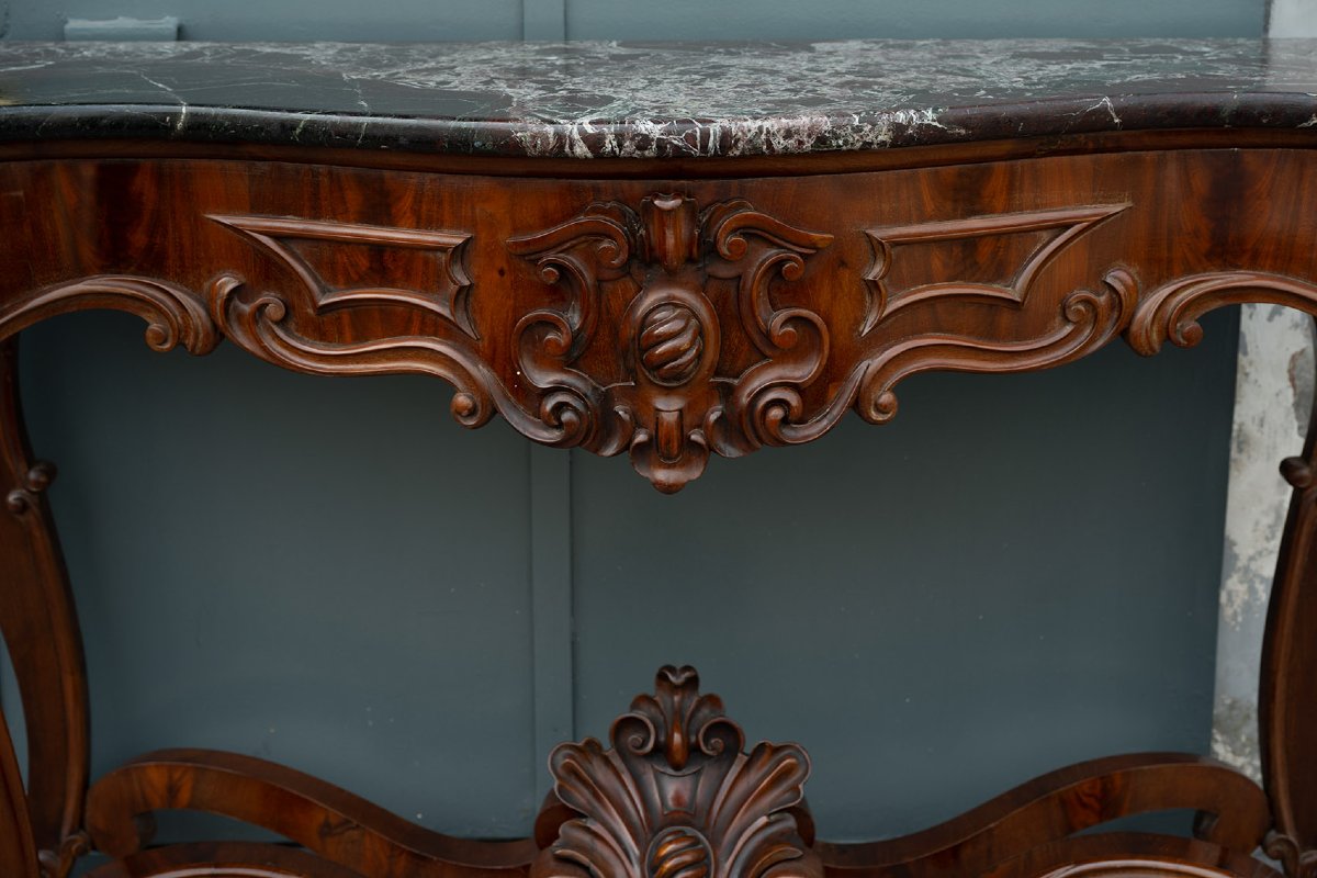 Antique Neapolitan Louis Philippe Console, 19th Century-photo-2