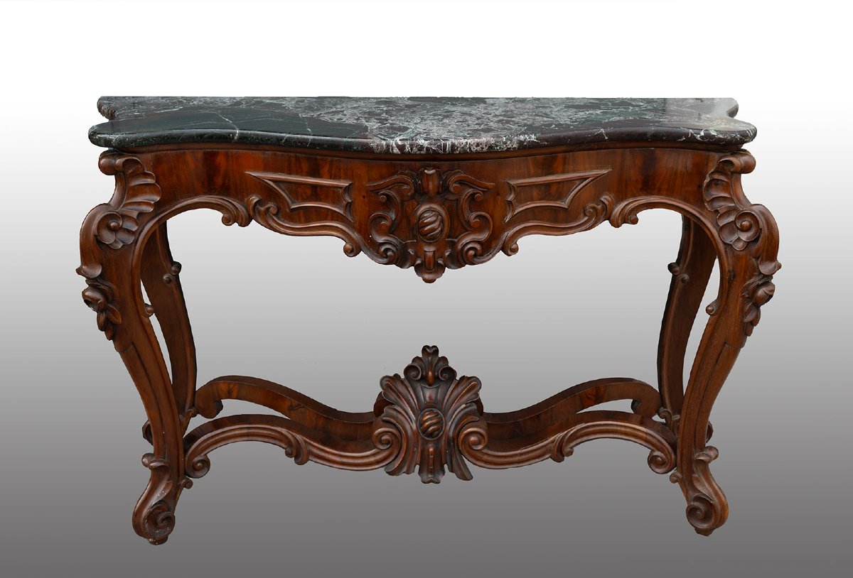 Antique Neapolitan Louis Philippe Console, 19th Century