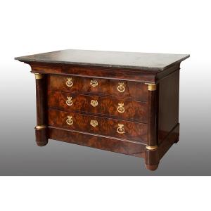 Antique French Empire Chest Of Drawers 19th Century