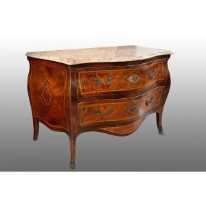 Commode Ancienne Napolitaine (ITALY) Louis XV Epoque XVIIIème Siècle.