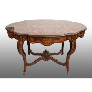 French Napoleon III Coffee Table, 19th Century Period.