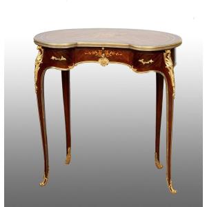 French Napoleon III Coffee Table/desk, 19th Century Period.