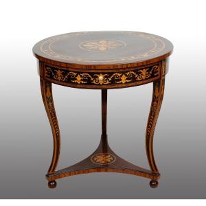 Antique Coffee Table From Lombardy, Early 20th Century.