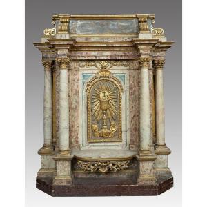 Ancient Tabernacle Of Roman Origin 17th Century.