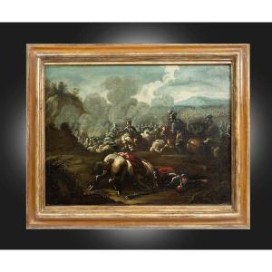 Tableau ancienne huile sur toile, Lombardie, XVIIe siècle.
