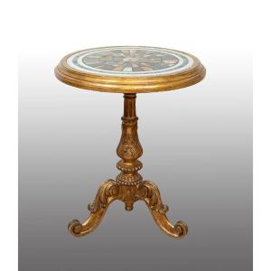 Table basse ancienne de style Louis-Philippe, France du XIXe siècle.