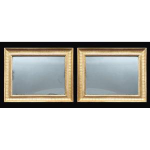 Pair Of Antique Neapolitan Empire-style Mirrors, 19th Century