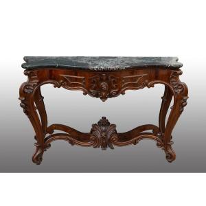 Antique Neapolitan Louis Philippe Console, 19th Century