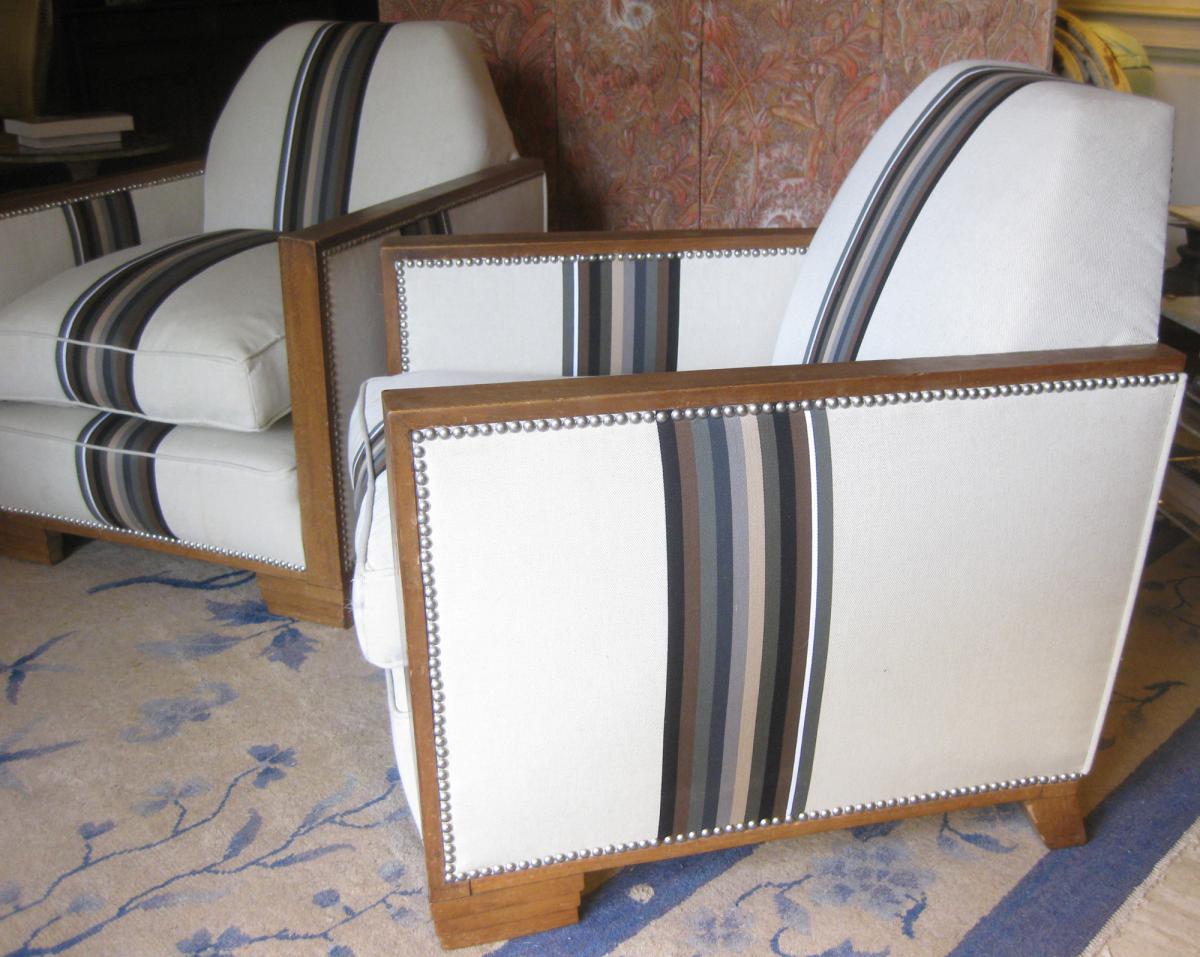 Art Deco Armchairs (pair)-photo-1