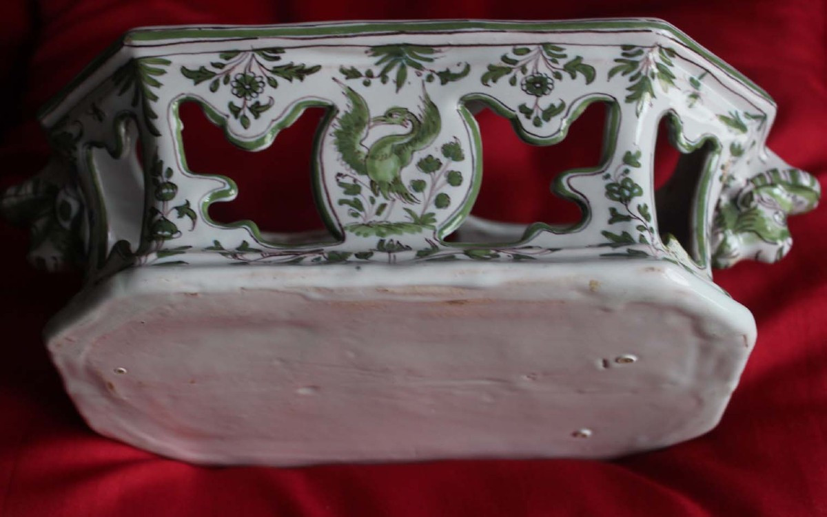 Moustiers 18th Century (earthenware Oil/vinegar Cruet Holder)-photo-4