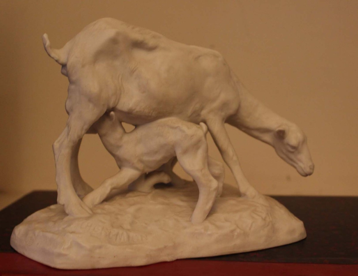 SCULPTURE en biscuit de SEVRES  (Charles GREMION 1910 )-photo-1